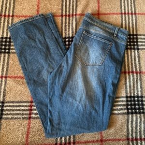 J Jill Denim Straight Leg Slim Boyfriend Denim Jeans, size 14 Tall